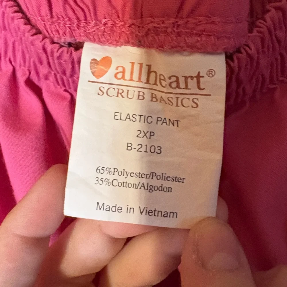 Pink Allheart Scrub Pants - Picture 3 of 4